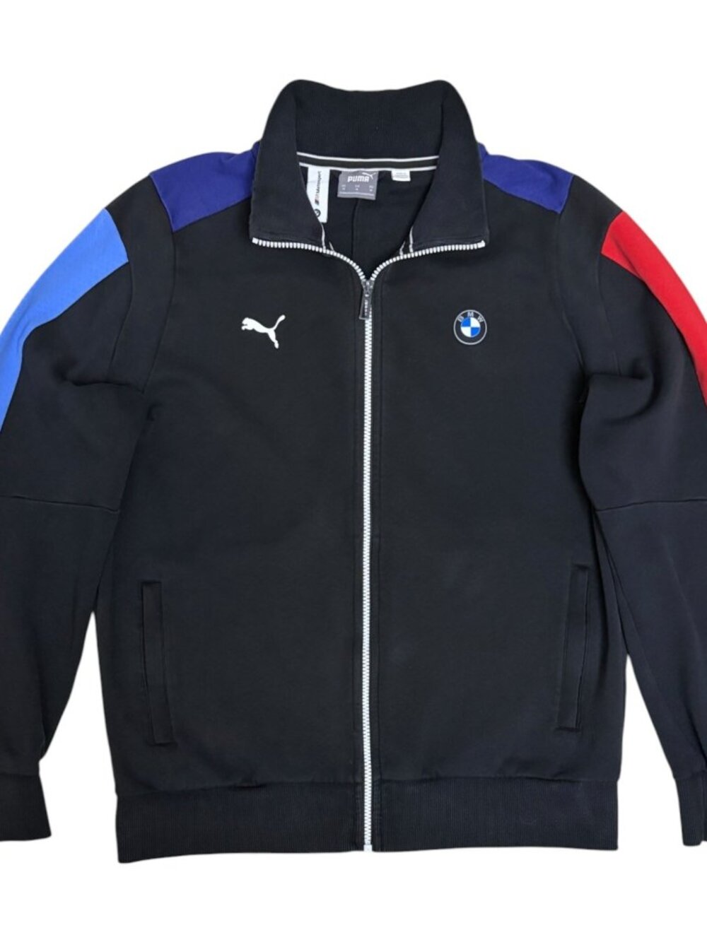 BMW x PUMA Full Zip Jacket Light Track Sweater Shacket Mens Medium